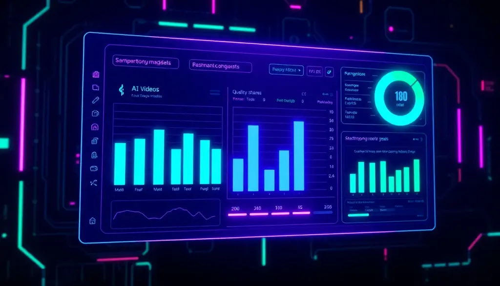 Benchmark comparison dashboard for AI video models