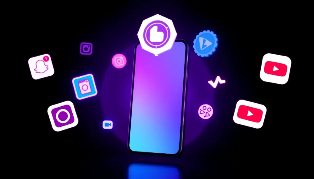 Social media brand deal partnership concept