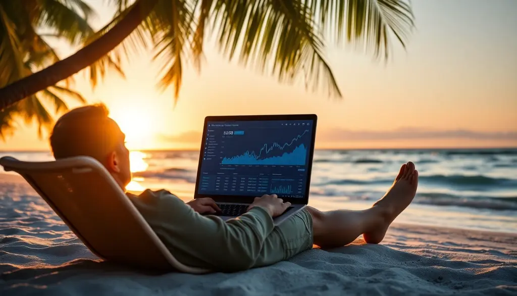 Passive income lifestyle with AI video generation